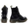 Size 35-44 Winter Buckle Ankle Waterproof Fashion Black High Top Botas Mujer Casual Shoes Chunky Sole Women Martens Boots